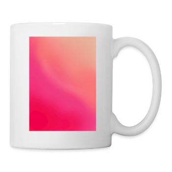 Gradient - Waves pink red customizable - Mug - white - Right