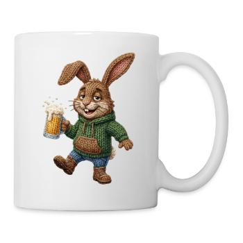 Easter Bunny Beer Bunny Beer Glass Party Celebrate Easter - Mug - white - Right