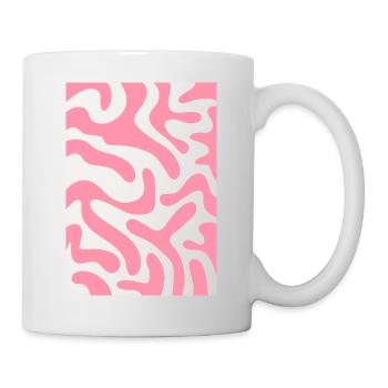 Funky tiger - rosa - Tasse - Weiß - Rechts