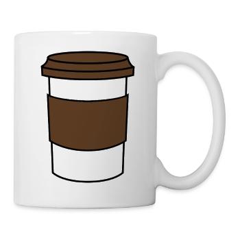 Kaffeetasse - Tasse - Weiß - Rechts