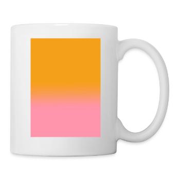 Gradient - orange pink customizable - Mug - white - Right