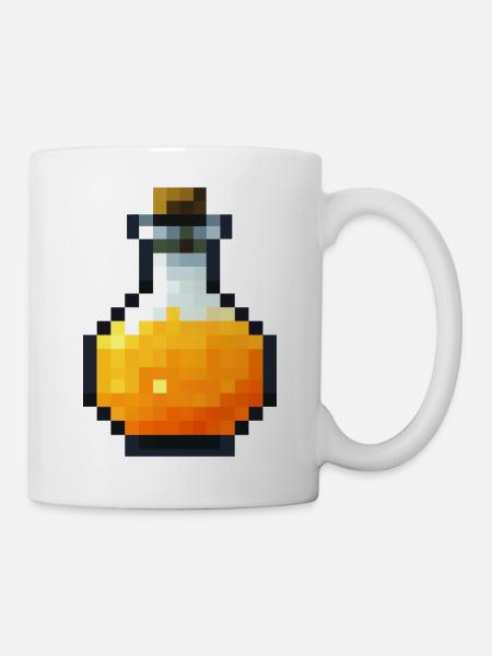 Potion Pixel-Art-Stil retro 8-Bit - Tasse - Weiß