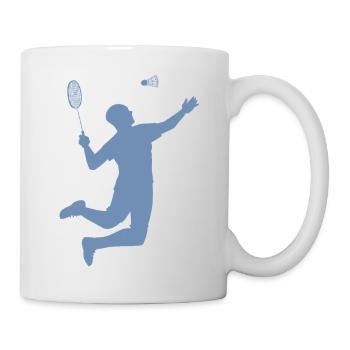 Minimalist Badminton Silhouette Design - Mug - white - Right