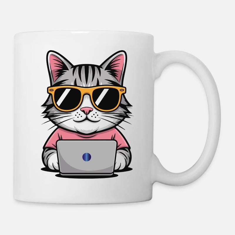 Cats_office - Mug - white