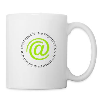 Neon @ Circle Logo-Replikation - Tasse - Weiß - Rechts