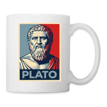 Plato Portrait in Retro design - Mug - white - Right