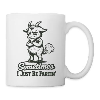 Sometimes I'm just a farting goat. - Mug - white - Right