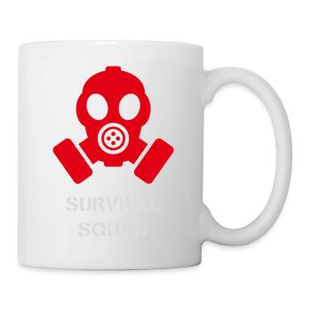 Biohazard Gasmaske Cyberpunk-Design - Tasse - Weiß - Rechts