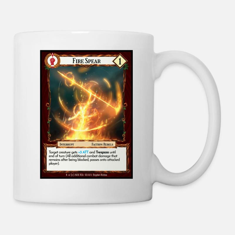 Lance de feu - Mug blanc - blanc