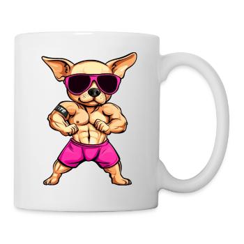 Fitness Chihuahua - Mug blanc - blanc - Droite