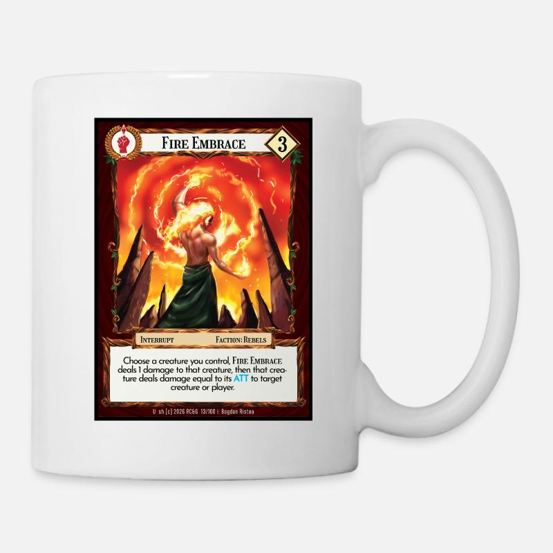 Étreinte de Feu - Mug blanc - blanc