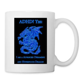 ADHD-Dragon - Mug - white - Right