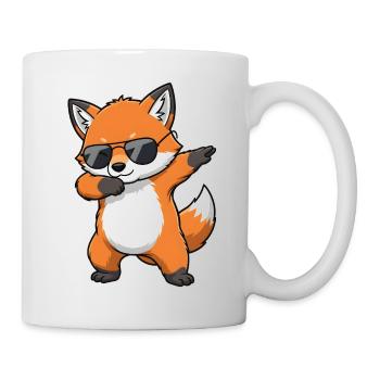 Dabbing Fuchs - Tasse - Weiß - Rechts