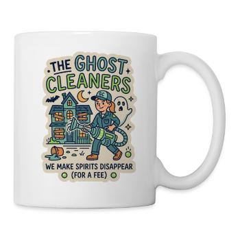 Ghost Cleaner Ghost Hunter Humor - Mug - white - Right