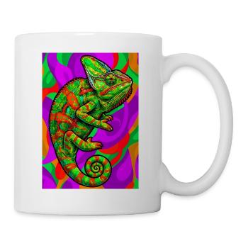 Chamäleon - Tasse - Weiß - Rechts