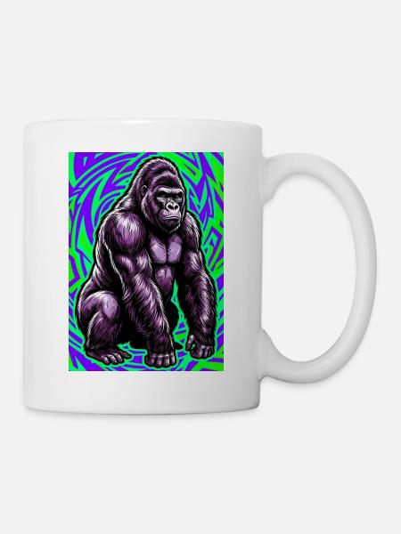 Gorilla - Tasse - Weiß