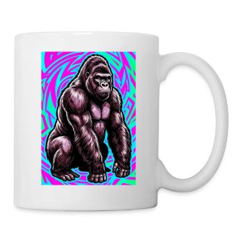 Gorilla - Tasse - Weiß - Rechts