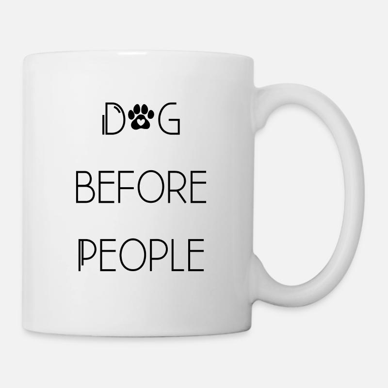 Minimalisme en silhouette noire - Mug blanc - blanc