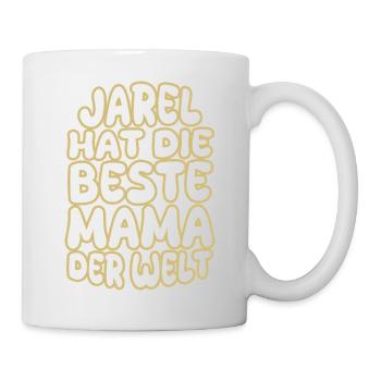 Jarel als Mama - Tasse - Weiß - Rechts