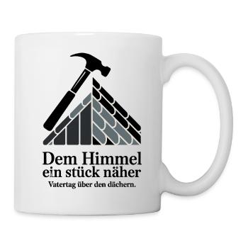  Dachdecker Papa Vatertag Geschenk Shirt 2026 - Tasse - Weiß - Rechts