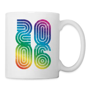 Vintage 2006 20. Geburtstag - Tasse - Weiß - Rechts