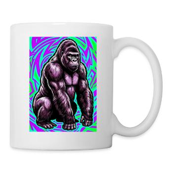 Gorilla - Tasse - Weiß - Rechts