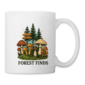 Waldfunds Pilz-Entdeckung - Tasse - Weiß - Rechts