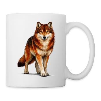 Loup - Mug blanc - blanc - Droite