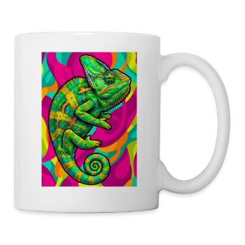 Chamäleon - Tasse - Weiß - Rechts