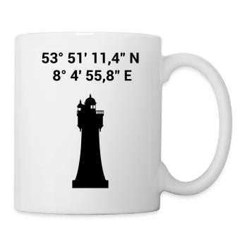Red Sand Lighthouse - Maritime North Sea Baltic Sea - Mug - white - Right
