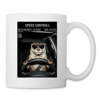 Blitzer Falle Otter Auto Fahrer - Mug - white - Right