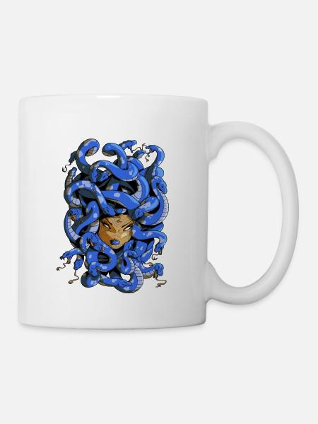 Haarige Medusa - Tasse - Weiß