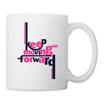 Keep Moving Forward Pink Statement Shirt - Mug - white - Right