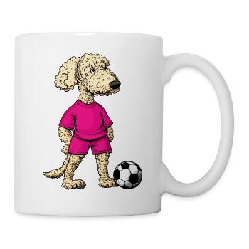 Caniche de football - Mug blanc - blanc - Droite