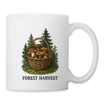 Forest Harvest Basket with Mushrooms - Mug - white - Right