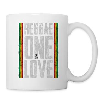 Reggae One Love Design - Mug blanc - blanc - Droite
