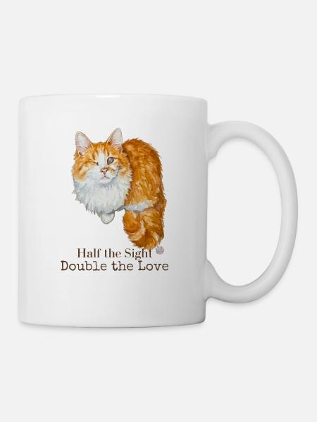Half the Sight Double the Love - Mug - white
