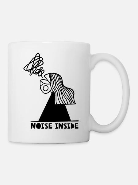Bruit à l’intérieur - Mug blanc - blanc