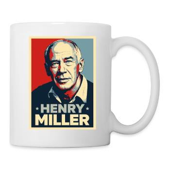 Henry Miller Pop Art Portrait - Mug - white - Right