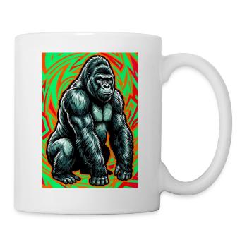 Gorilla - Tasse - Weiß - Rechts