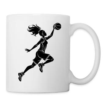 Basketball girl - Mug - white - Right