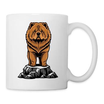 Dog Chow Chow Portrait Lion Mane - Mug - white - Right