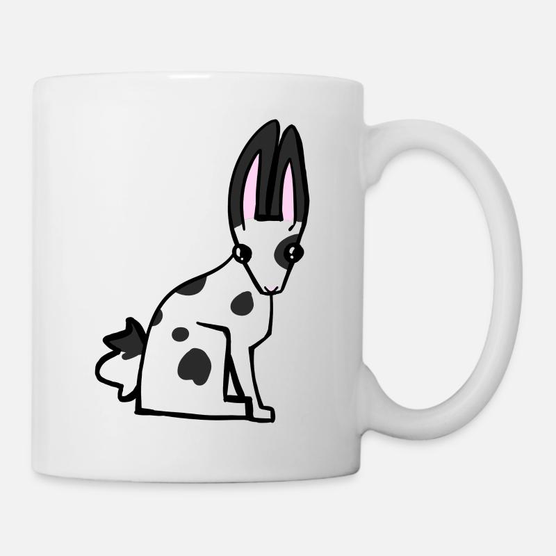 Geflecktes Kaninchen - Tasse - Weiß