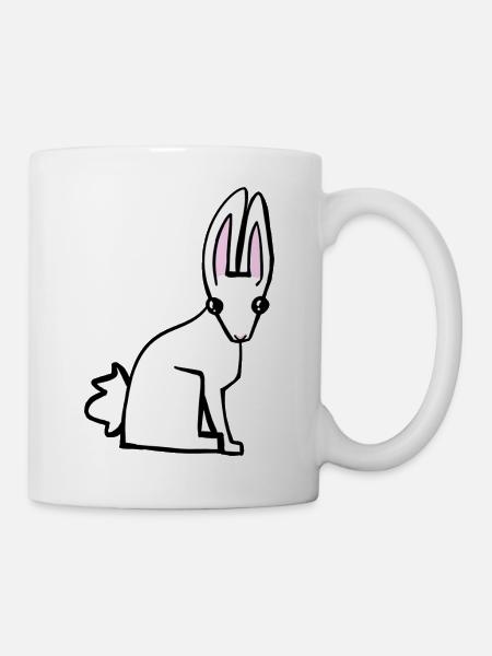 white bunny - Mug - white