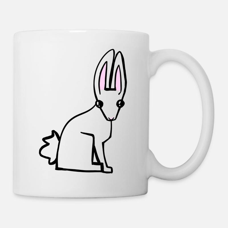 Lapin blanc - Mug blanc - blanc