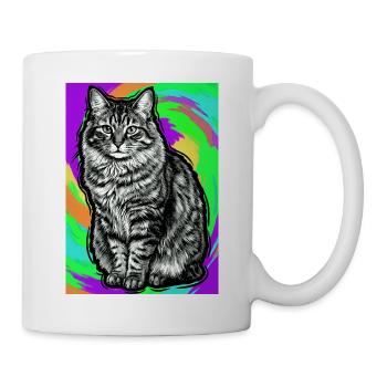 chat - Mug blanc - blanc - Droite