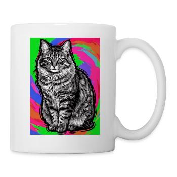 chat - Mug blanc - blanc - Droite