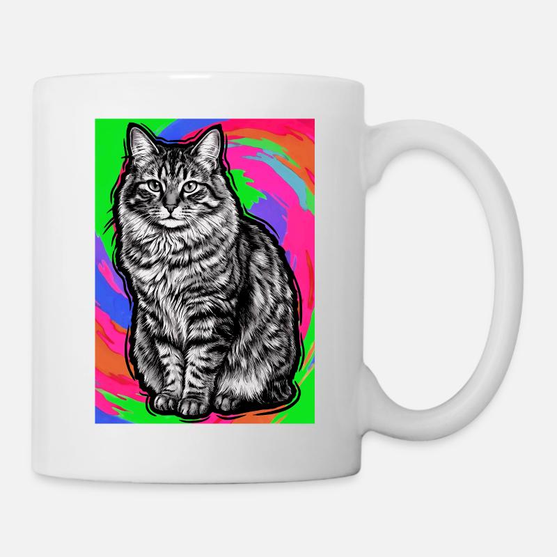 Katze - Tasse - Weiß