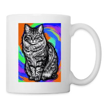 chat - Mug blanc - blanc - Droite