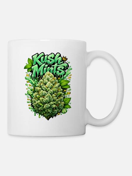 Kush Mints Graffiti Bud Print - Tasse - Weiß